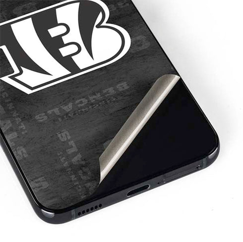 NFL Cincinnati Bengals Black & White Galaxy S22 Plus Skin
