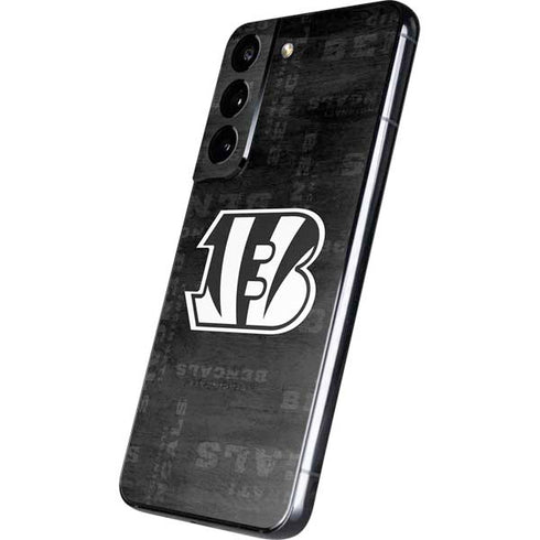 NFL Cincinnati Bengals Black & White Galaxy S22 Skin