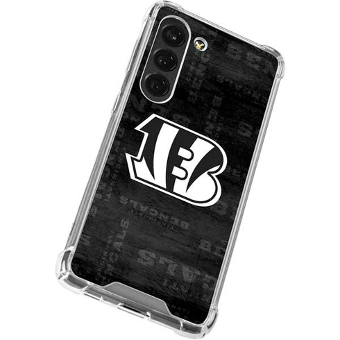 NFL Cincinnati Bengals Black & White Galaxy S23 Clear Case