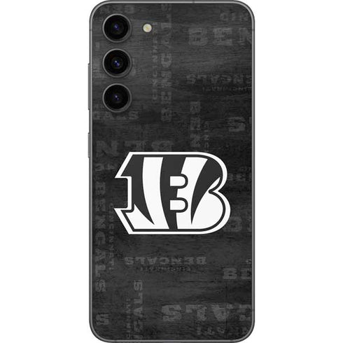 NFL Cincinnati Bengals Black & White Galaxy S23 Plus Skin