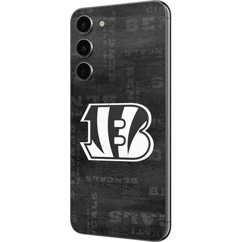 NFL Cincinnati Bengals Black & White Galaxy S23 Plus Skin