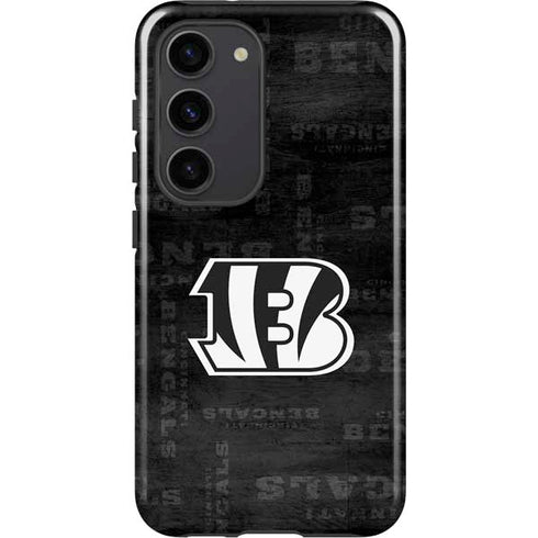 NFL Cincinnati Bengals Black & White Galaxy S23 Pro Case