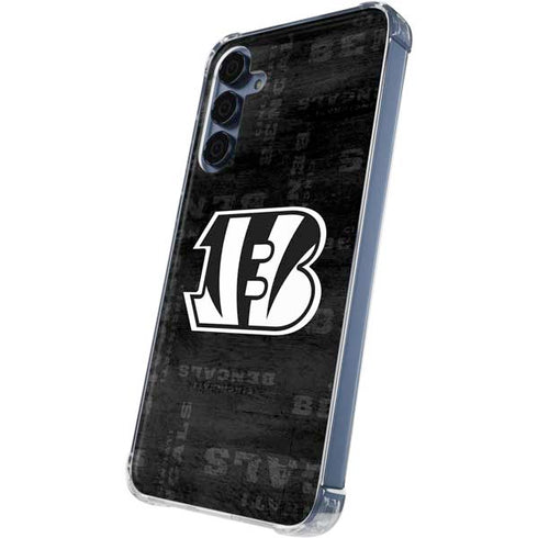 NFL Cincinnati Bengals Black & White Galaxy S24 Clear Case