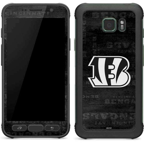 NFL Cincinnati Bengals Black & White Galaxy S7 Active Skin