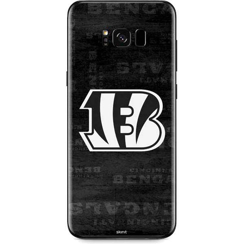 NFL Cincinnati Bengals Black & White Galaxy S8 Plus Skin