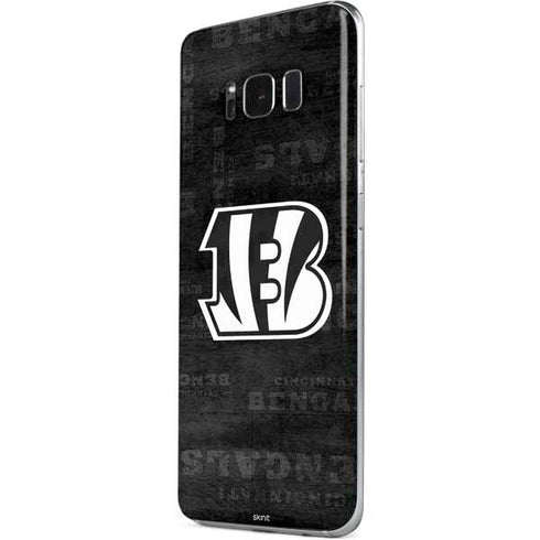 NFL Cincinnati Bengals Black & White Galaxy S8 Plus Skin
