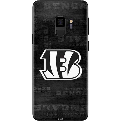NFL Cincinnati Bengals Black & White Galaxy S9 Skin