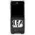NFL Cincinnati Bengals Black & White Galaxy Z Flip5 5G Clear Case