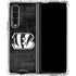 NFL Cincinnati Bengals Black & White Galaxy Z Fold4 5G Clear Case