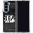NFL Cincinnati Bengals Black & White Galaxy Z Fold5 5G Clear Case