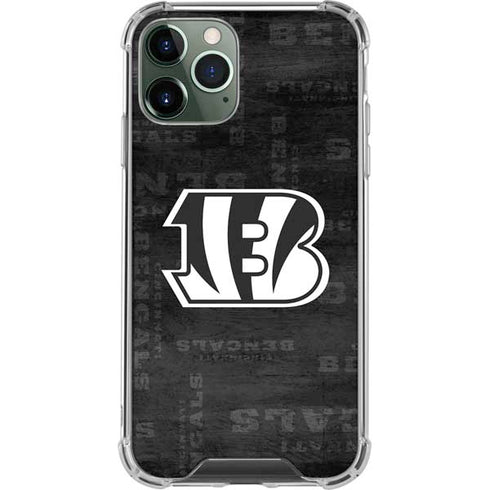 NFL Cincinnati Bengals Black & White iPhone 11 Pro Max Clear Case