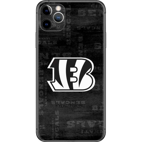NFL Cincinnati Bengals Black & White iPhone 11 Pro Max Skin