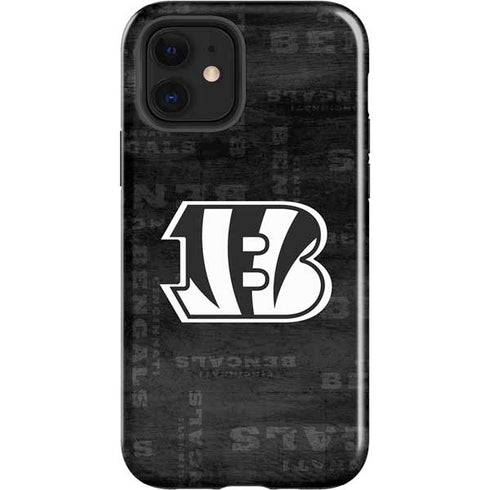 NFL Cincinnati Bengals Black & White iPhone 12 Impact Case