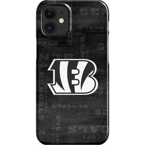 NFL Cincinnati Bengals Black & White iPhone 12 Mini Lite Case