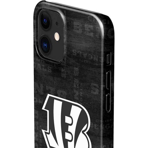 NFL Cincinnati Bengals Black & White iPhone 12 Mini Lite Case