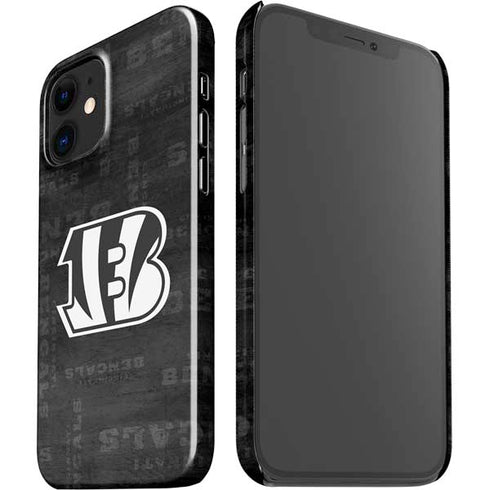 NFL Cincinnati Bengals Black & White iPhone 12 Mini Lite Case