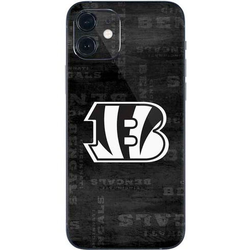 NFL Cincinnati Bengals Black & White iPhone 12 Mini Skin