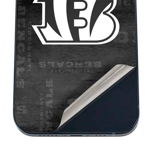 NFL Cincinnati Bengals Black & White iPhone 12 Mini Skin