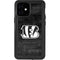 NFL Cincinnati Bengals Black & White iPhone 12 Mini Waterproof Case