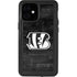 NFL Cincinnati Bengals Black & White iPhone 12 Mini Waterproof Case