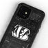 NFL Cincinnati Bengals Black & White iPhone 12 Mini Waterproof Case
