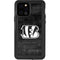 NFL Cincinnati Bengals Black & White iPhone 12 Pro Waterproof Case