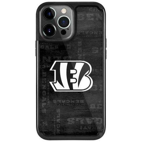 NFL Cincinnati Bengals Black & White iPhone 13 Pro Cargo Case
