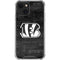 NFL Cincinnati Bengals Black & White iPhone 15 Plus Clear Case