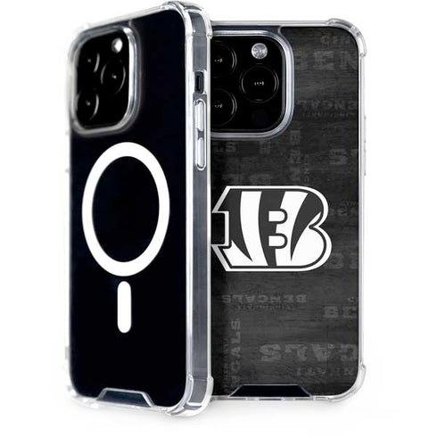 NFL Cincinnati Bengals Black & White iPhone 14 Pro MagSafe Case