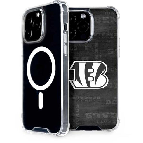 NFL Cincinnati Bengals Black & White iPhone 14 Pro Max MagSafe Case