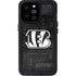 NFL Cincinnati Bengals Black & White iPhone 14 Pro Max Waterproof Case