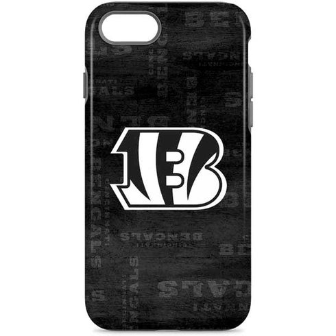 NFL Cincinnati Bengals Black & White iPhone 8 Pro Case