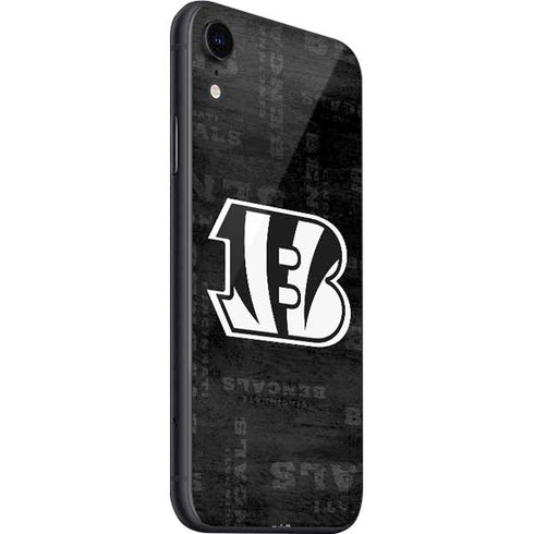 NFL Cincinnati Bengals Black & White iPhone SE (2nd & 3rd Gen) Skin
