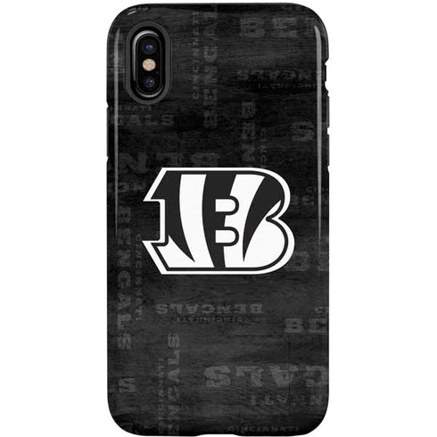 NFL Cincinnati Bengals Black & White iPhone X Pro Case