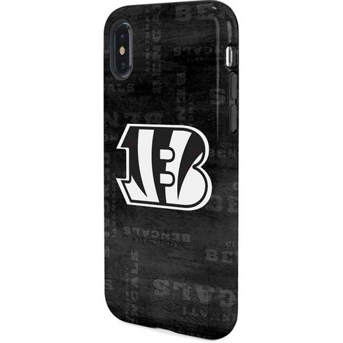NFL Cincinnati Bengals Black & White iPhone X Pro Case