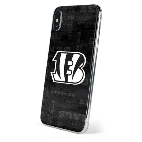 NFL Cincinnati Bengals Black & White iPhone X Skin