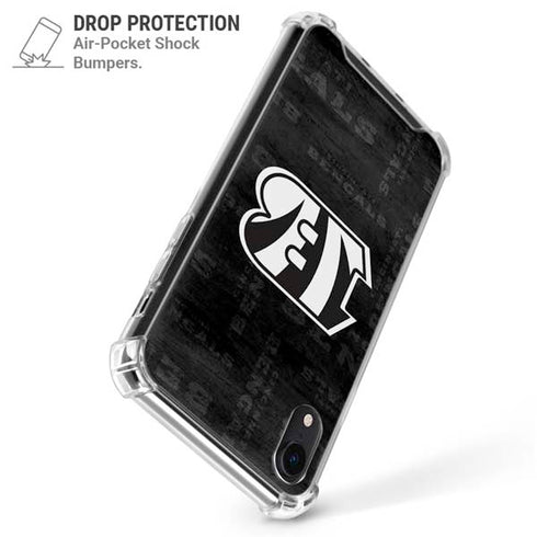 NFL Cincinnati Bengals Black & White iPhone XR Clear Case