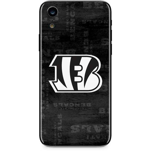 NFL Cincinnati Bengals Black & White iPhone XR Skin