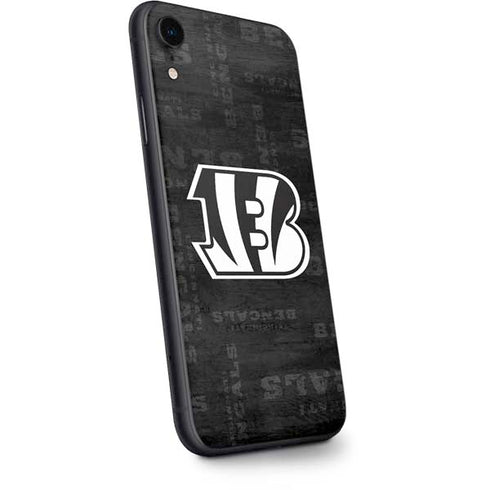 NFL Cincinnati Bengals Black & White iPhone XR Skin