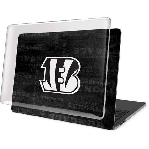 NFL Cincinnati Bengals Black & White MacBook Pro 13in (2020) Case plus Skin