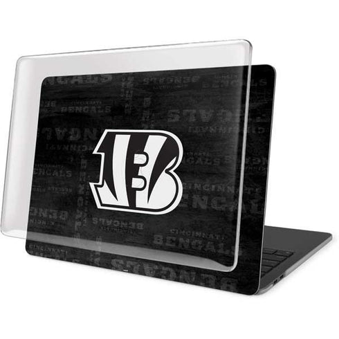 NFL Cincinnati Bengals Black & White MacBook Pro 16in (2019-20) Case plus Skin