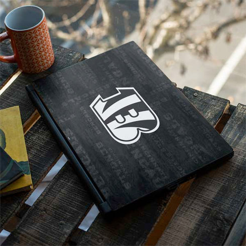 NFL Cincinnati Bengals Black & White MSI GS65 Stealth Laptop Skin