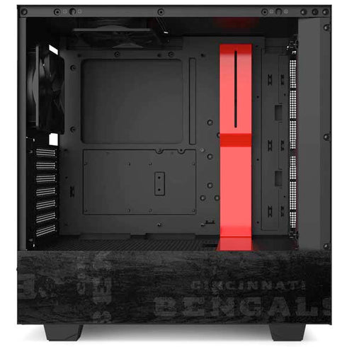 NFL Cincinnati Bengals Black & White NZXT H510 Compact ATX Mid-Tower Case Skin
