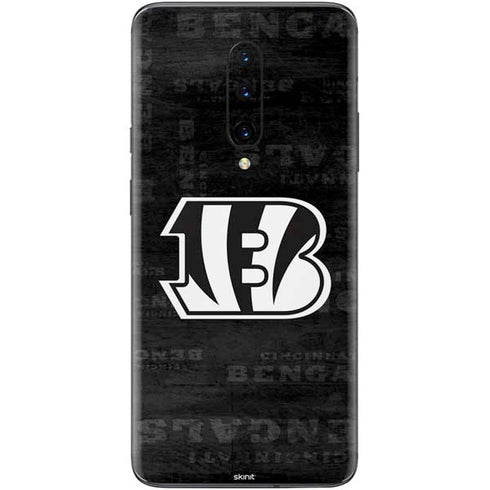 NFL Cincinnati Bengals Black & White OnePlus 7 Pro Skin