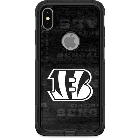 NFL Cincinnati Bengals Black & White Otterbox Commuter iPhone Skin