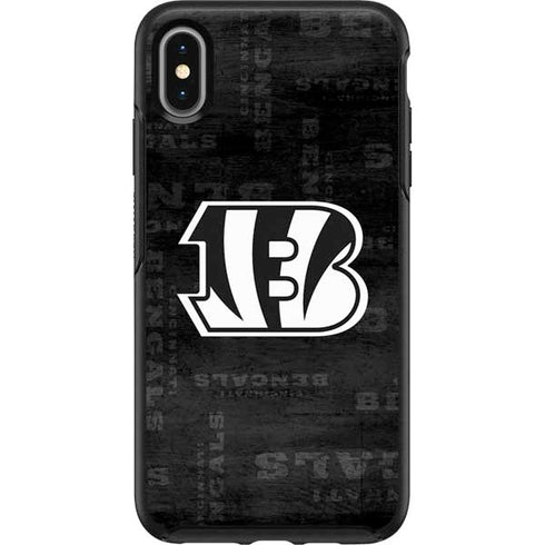 NFL Cincinnati Bengals Black & White Otterbox Symmetry iPhone Skin