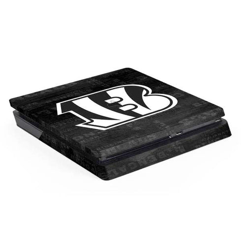 NFL Cincinnati Bengals Black & White PS4 Slim Skin