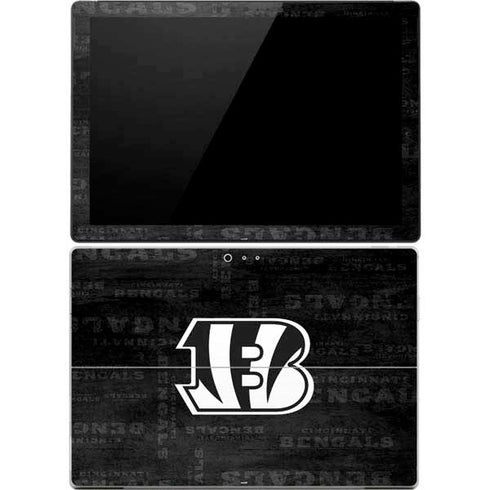 NFL Cincinnati Bengals Black & White Surface Pro 4 Skin