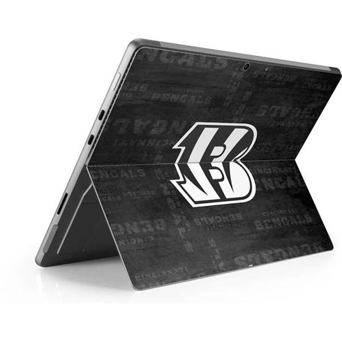 NFL Cincinnati Bengals Black & White Surface Pro 8 Skin