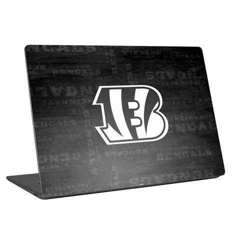 NFL Cincinnati Bengals Black & White Universal Laptop 15in (12.2 x 8.8in) Skin